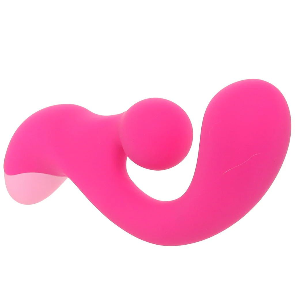 Bang! Gyro Silicone Rabbit Vibe in Pink - Image 2