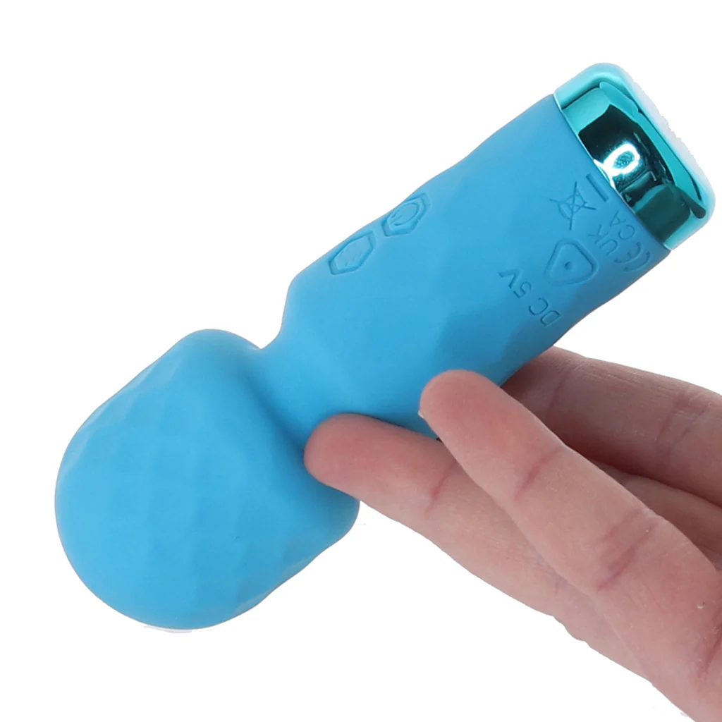 Bang! Mini Silicone Wand in Blue - Image 4