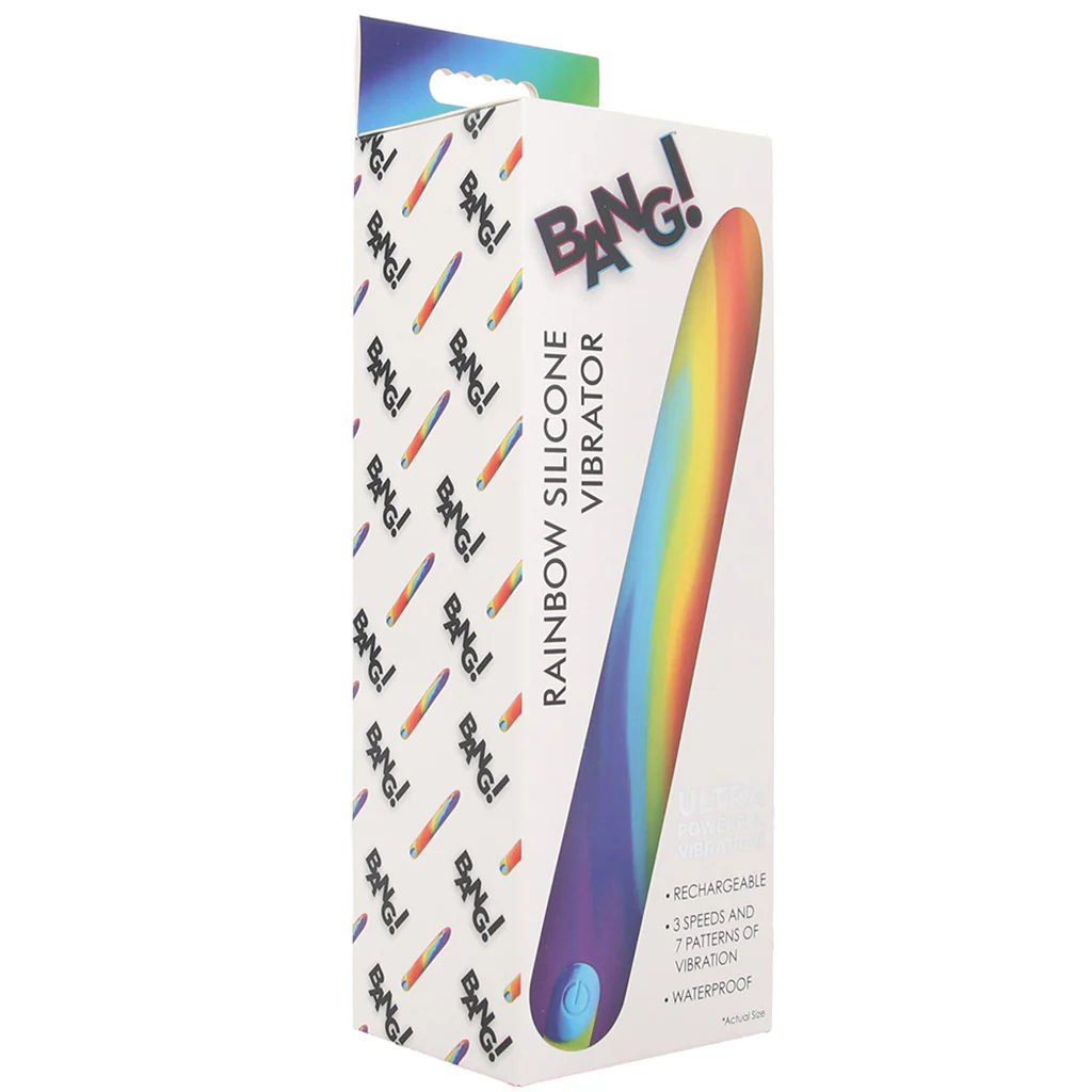 Bang! Rainbow Silicone Slim Vibe - Image 6