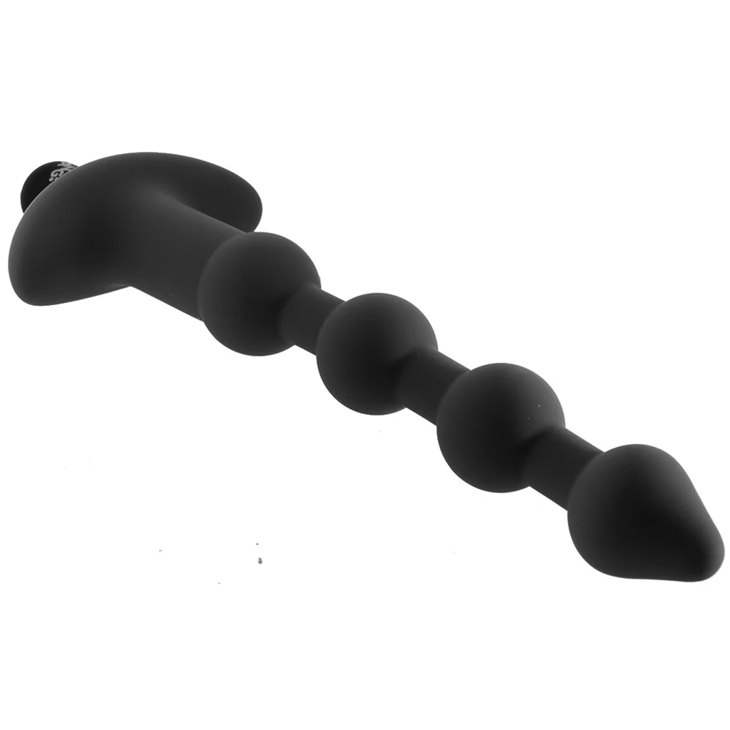 Bang! Vibrating Anal Beads in Black - Image 5