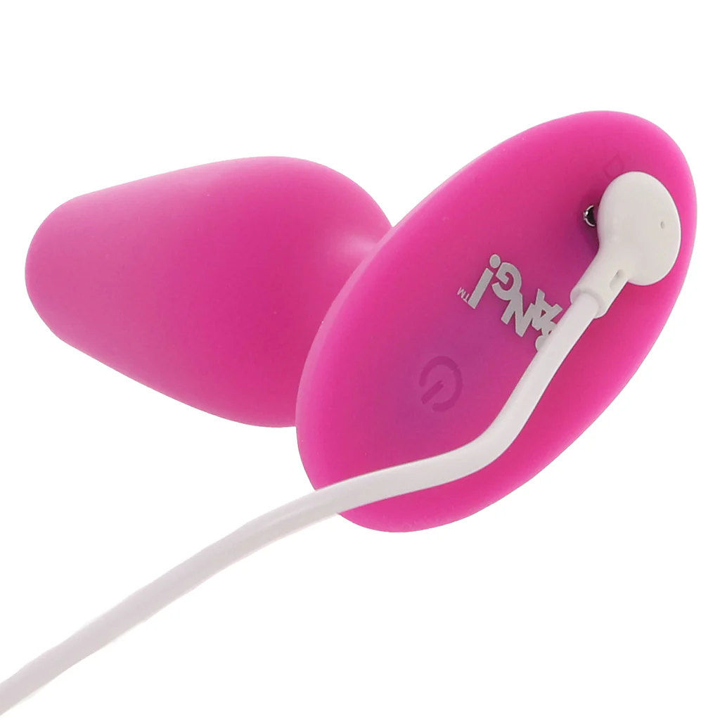 Bang! Vibrating Silicone Butt Plug in Pink - Image 7