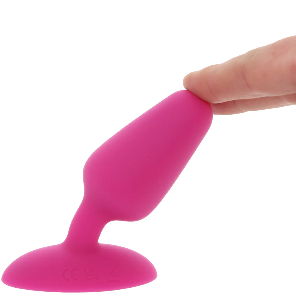 Bang! Vibrating Silicone Butt Plug in Pink - Image 8