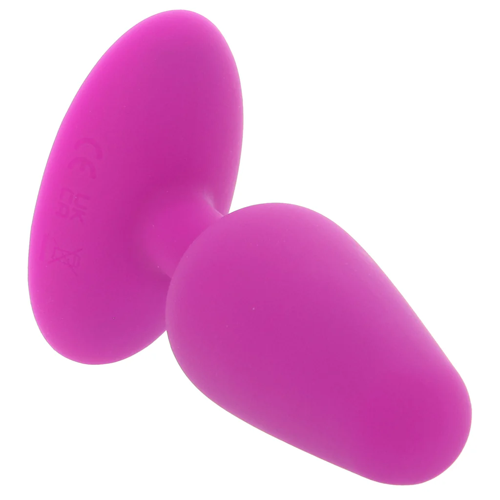 Bang! Vibrating Silicone Butt Plug in Purple - Image 2