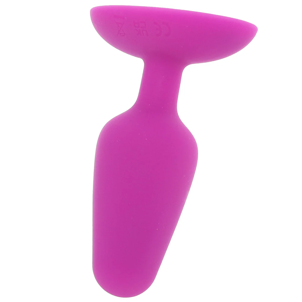 Bang! Vibrating Silicone Butt Plug in Purple - Image 6