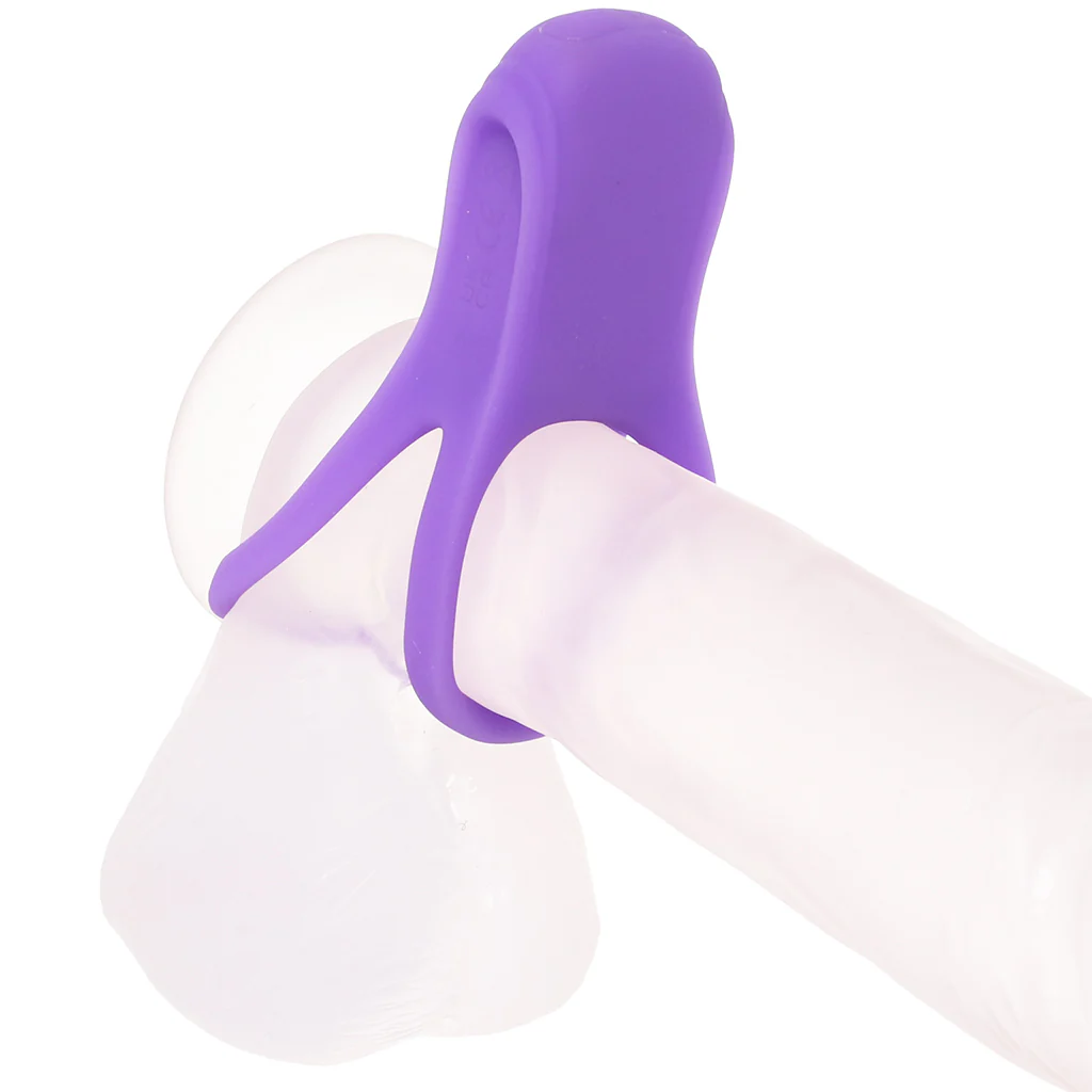 Basic Essentials Dual Support Vibrating Cock Ring - Image 2