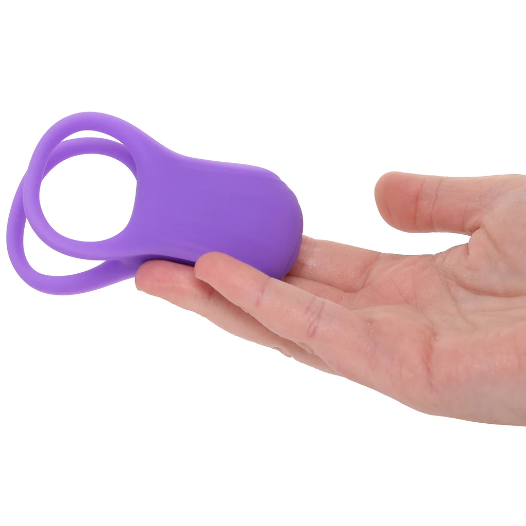 Basic Essentials Dual Support Vibrating Cock Ring - Image 4