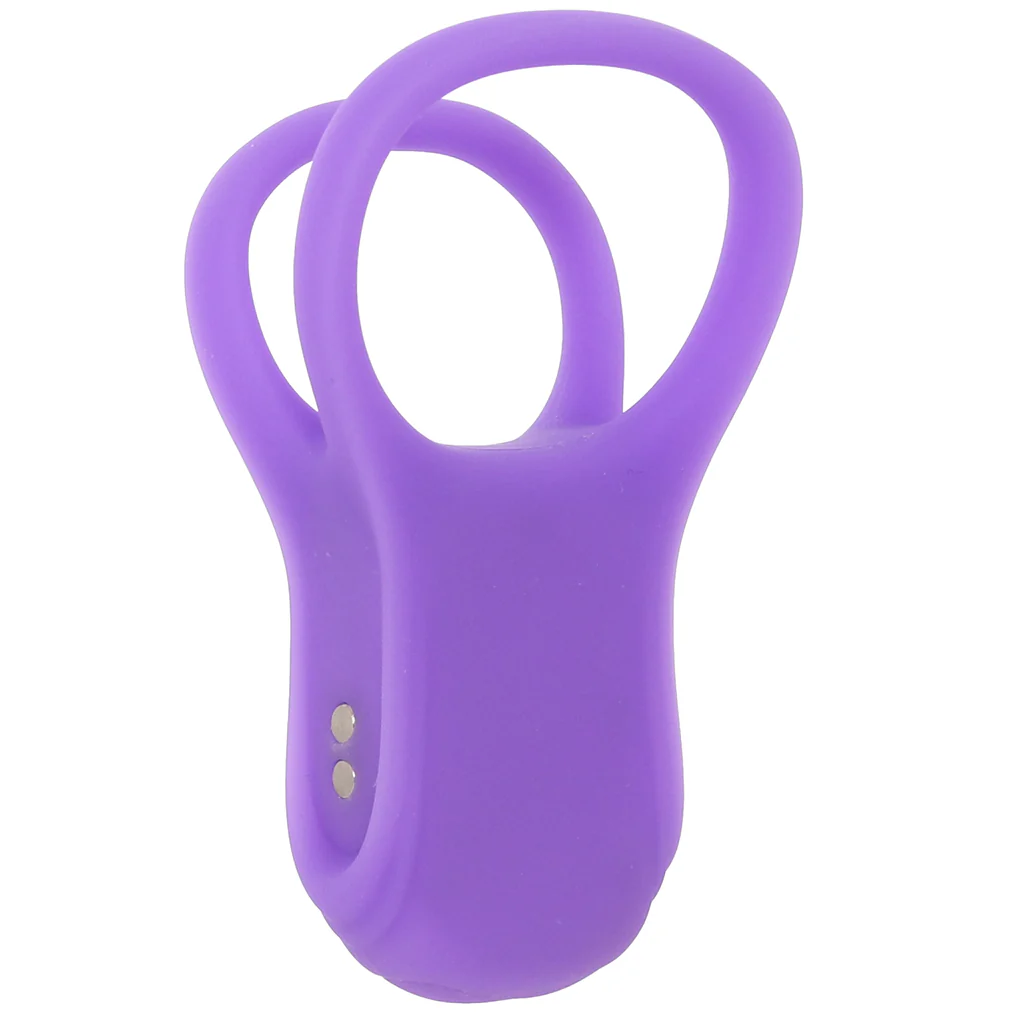 Basic Essentials Dual Support Vibrating Cock Ring - Image 6