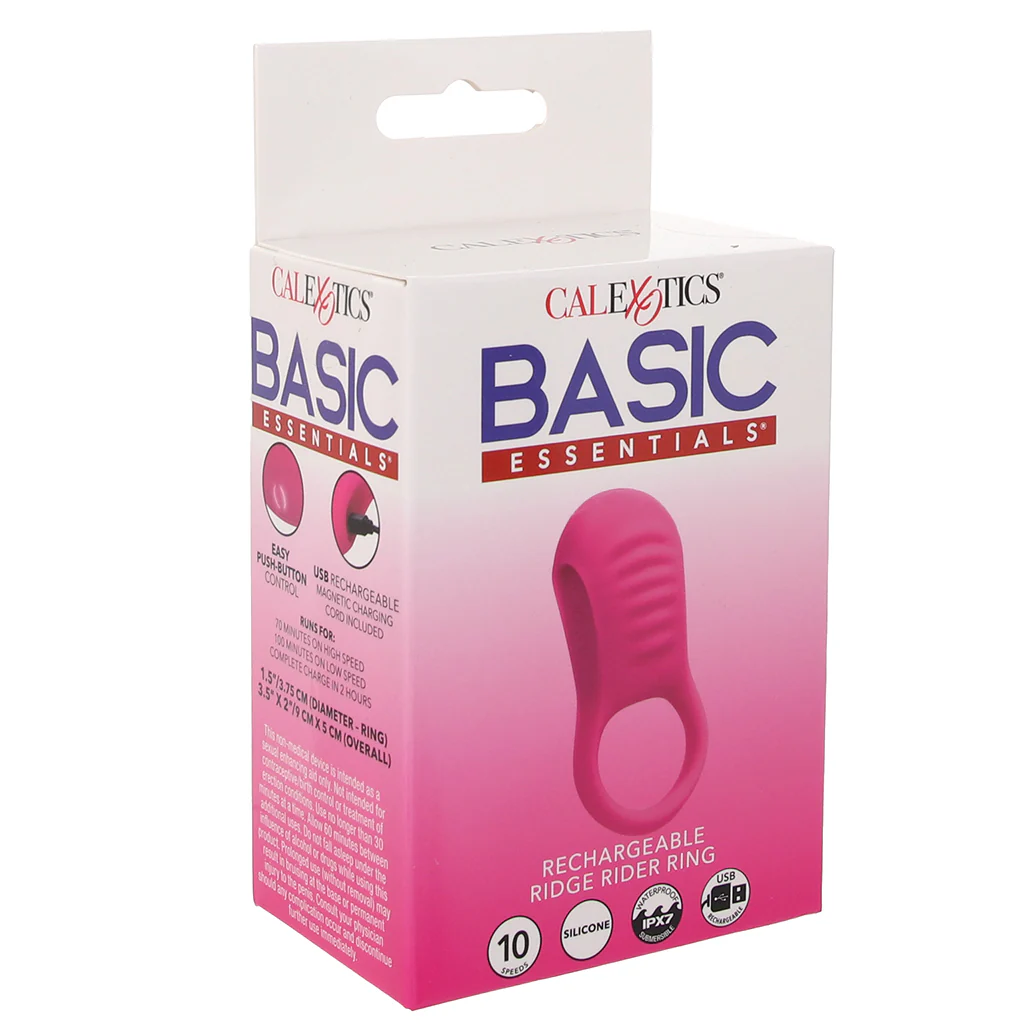 Basic Essentials Ridge Rider Vibrating Cock Ring - Image 9