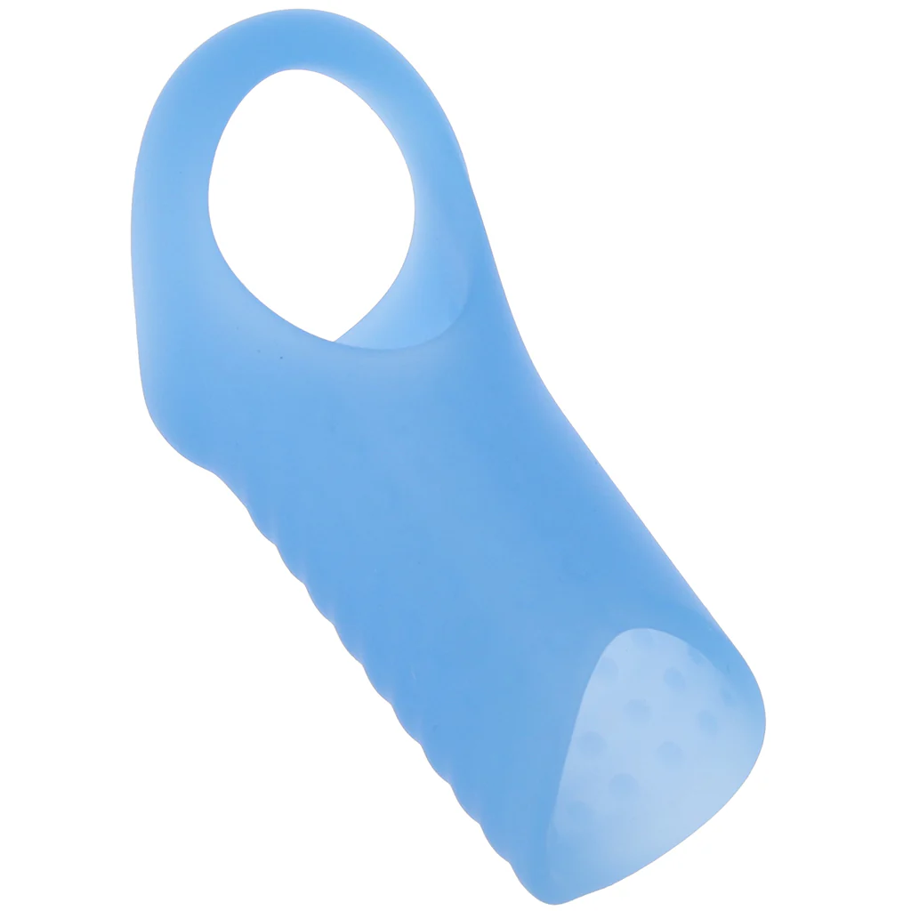 Basic Essentials Stimulation Enhancer Sleeve in Blue - Image 5
