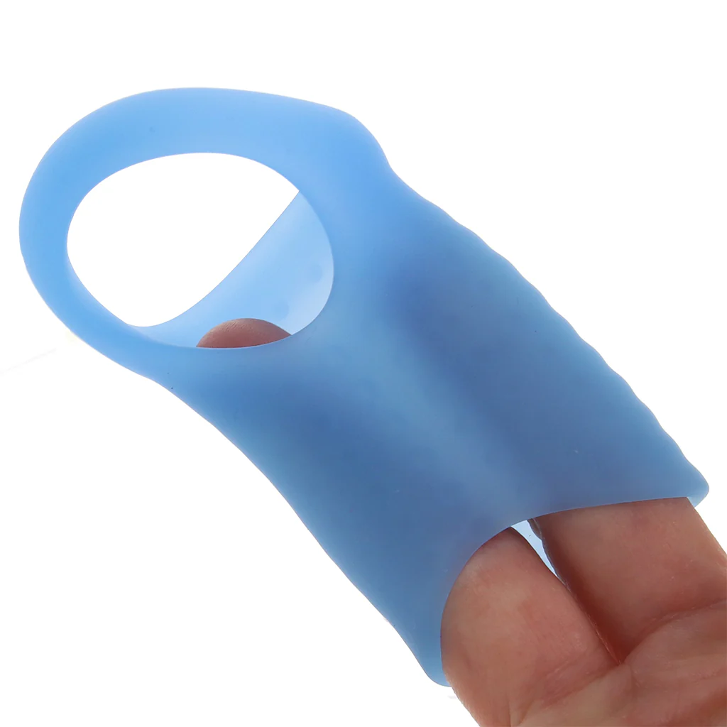 Basic Essentials Stimulation Enhancer Sleeve in Blue - Image 8