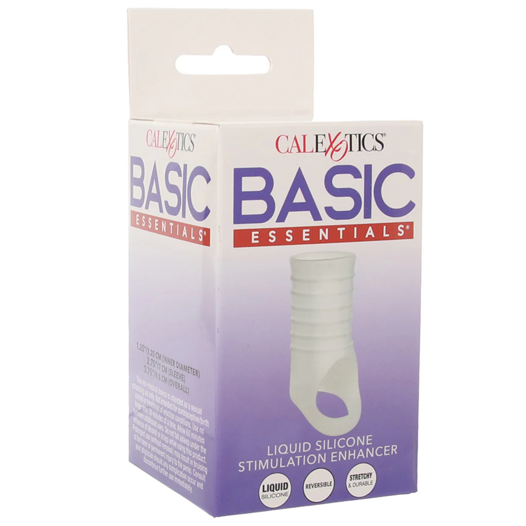 Basic Essentials Stimulation Enhancer Sleeve in Frosted - Image 9