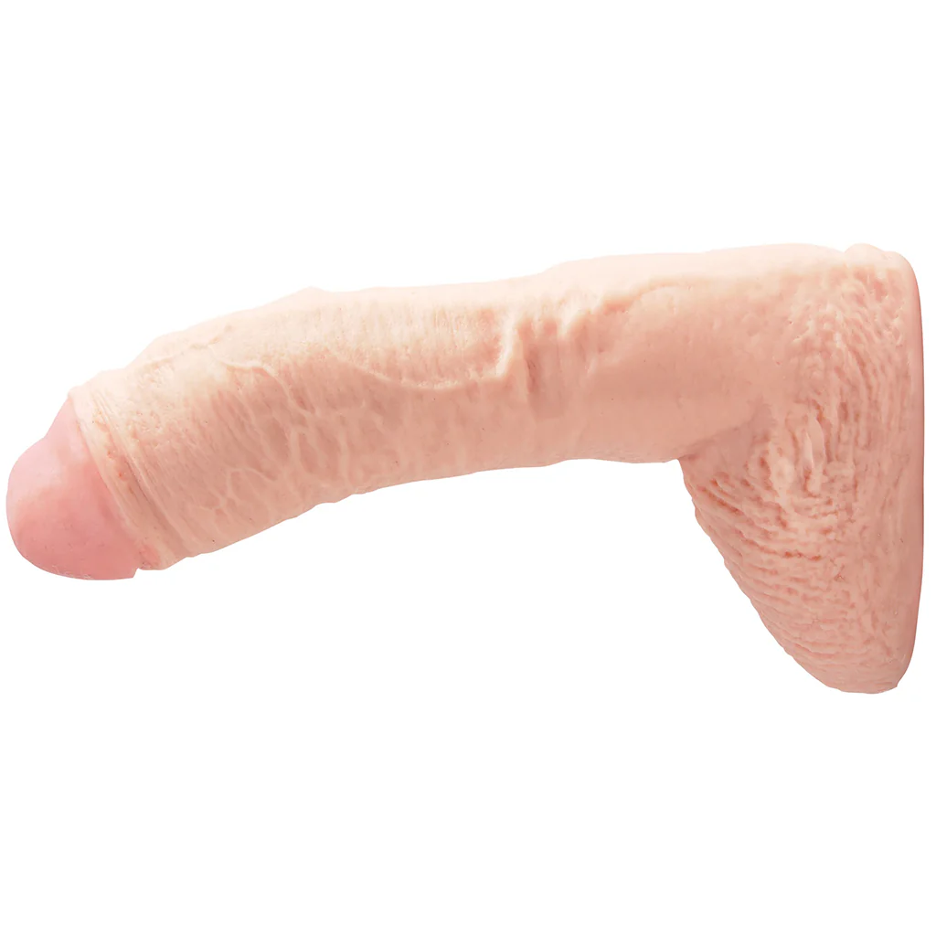 Basix 10 Inch Fat Boy Dildo in Light - Image 3