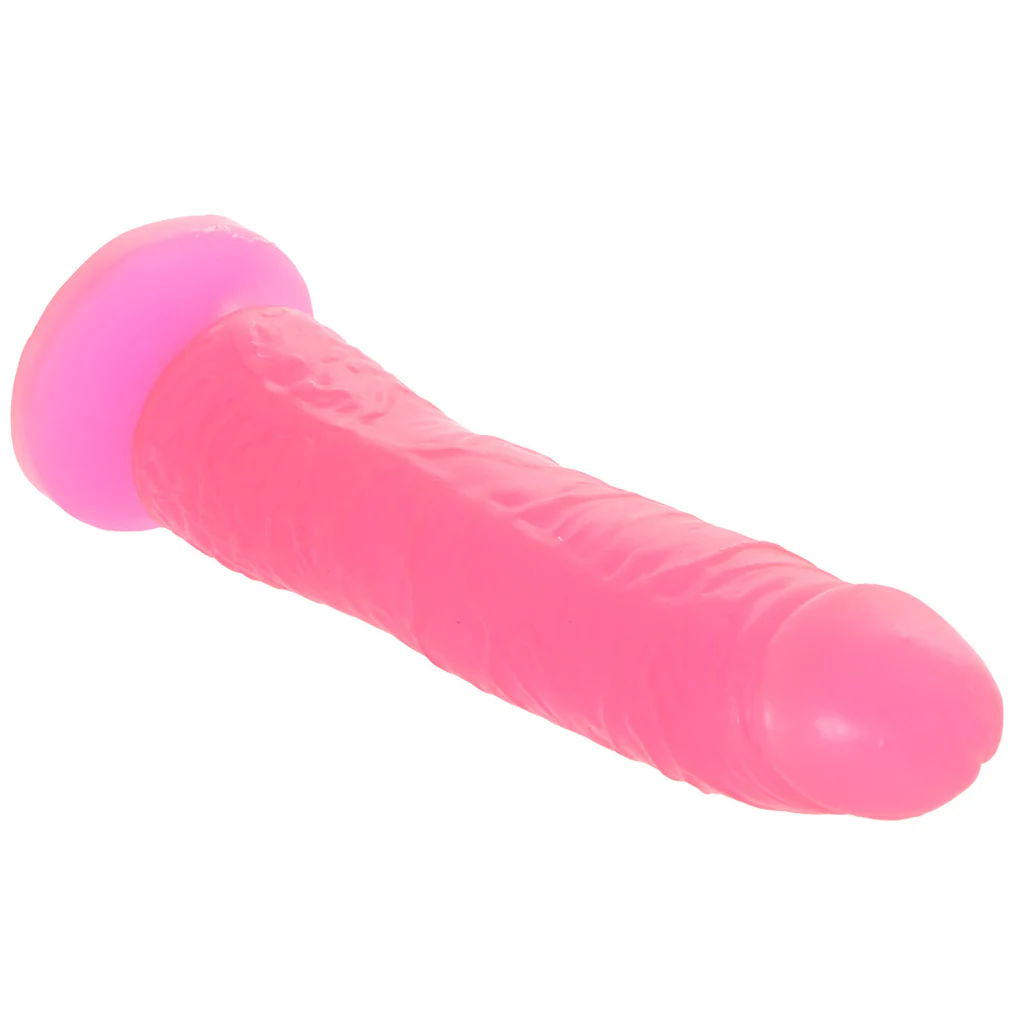 Basix Slim 7 Inch Dildo in Pink - Image 2