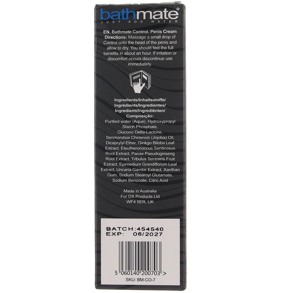 Bathmate Control Penis Cream in 0.24oz/7ml - Image 5