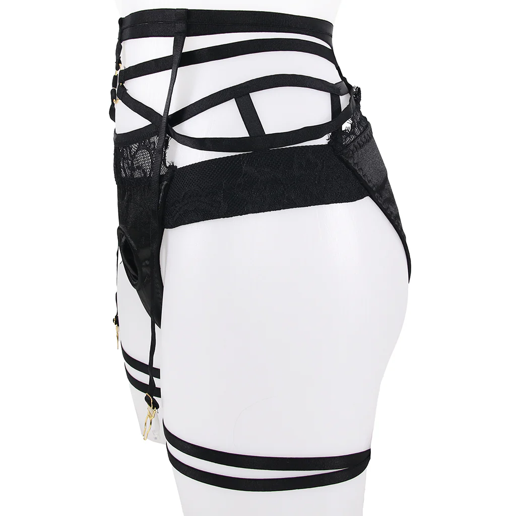 Bedroom Bliss Belle Panty Harness & Garter in Medium - Image 4