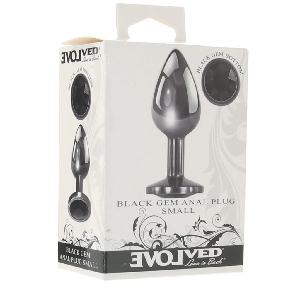 Black Gem Anal Plug in Small - Image 6