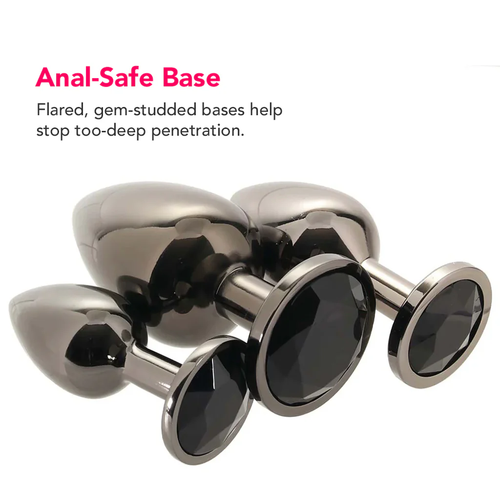 Black Gem Anal Plug Set - Image 5