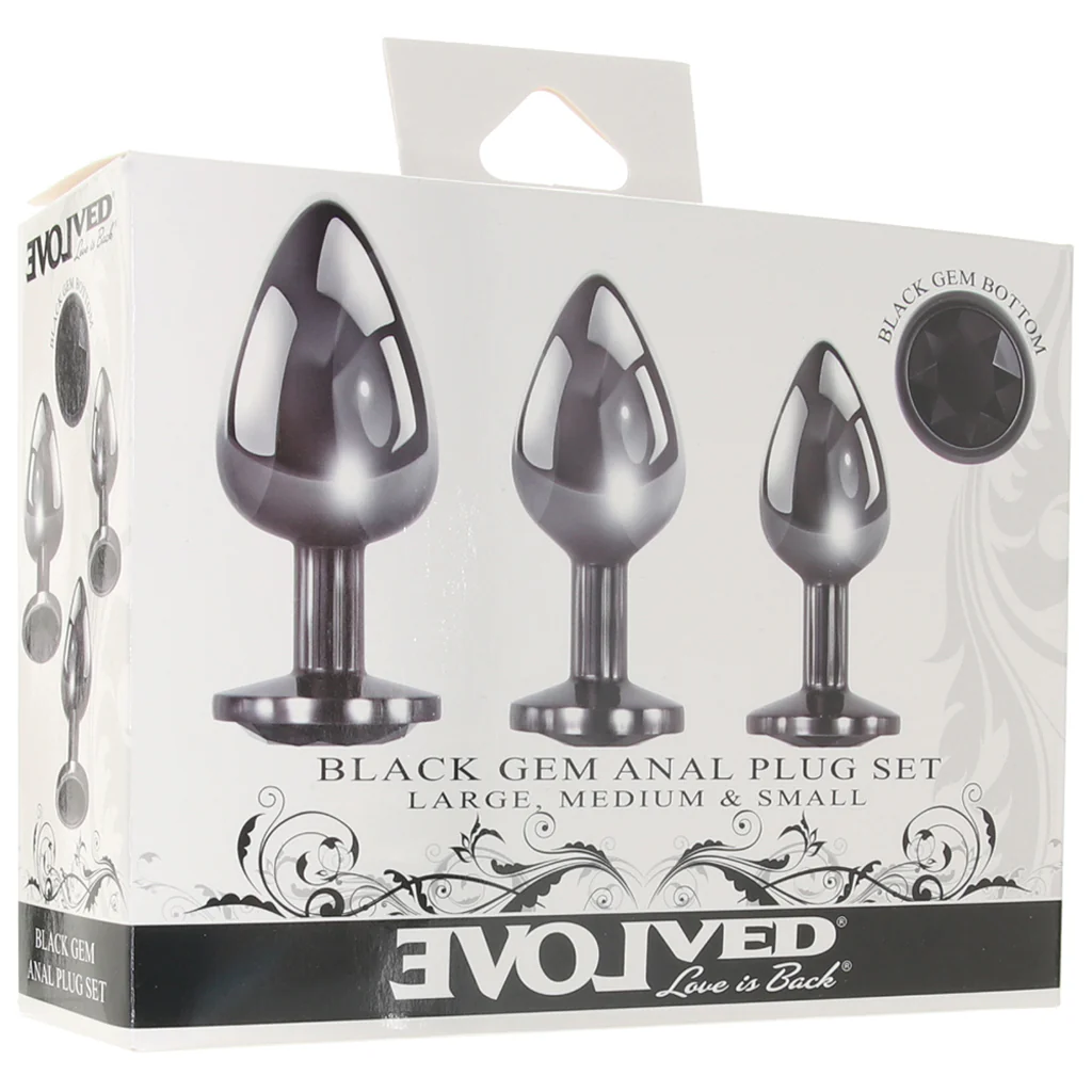 Black Gem Anal Plug Set - Image 6