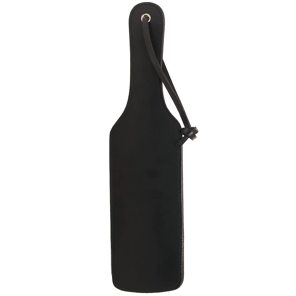 Black Leather Red Heart Paddle - Image 3