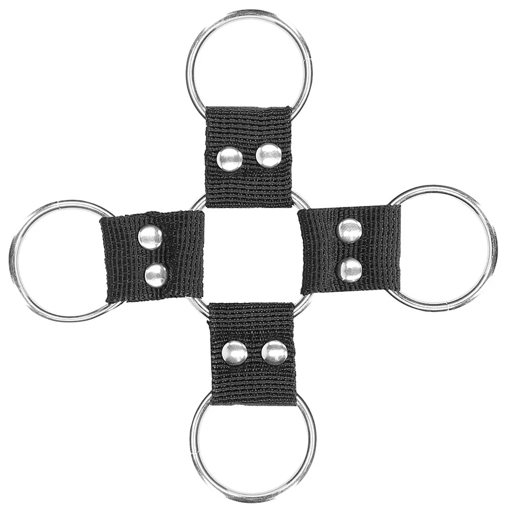 Black & White Velcro Hogtie With Cuffs - Image 3
