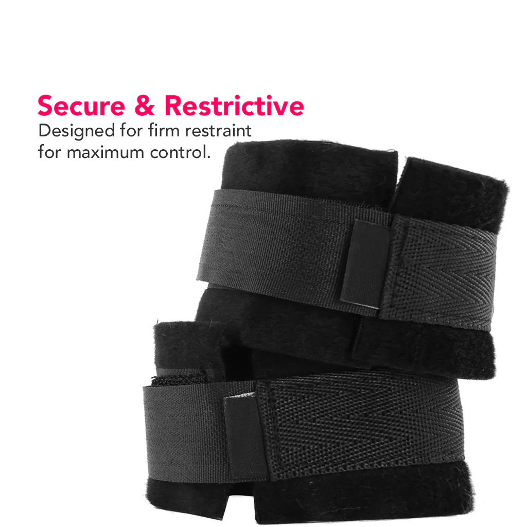 Black & White Velcro Wrist or Ankle Cuffs - Image 3