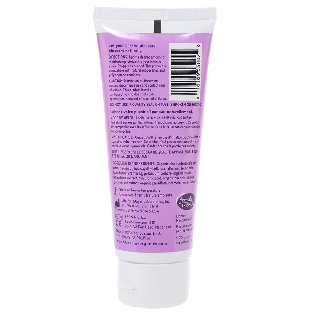 Blossom Organic Natural Lube in 2.5oz/75ml - Image 3