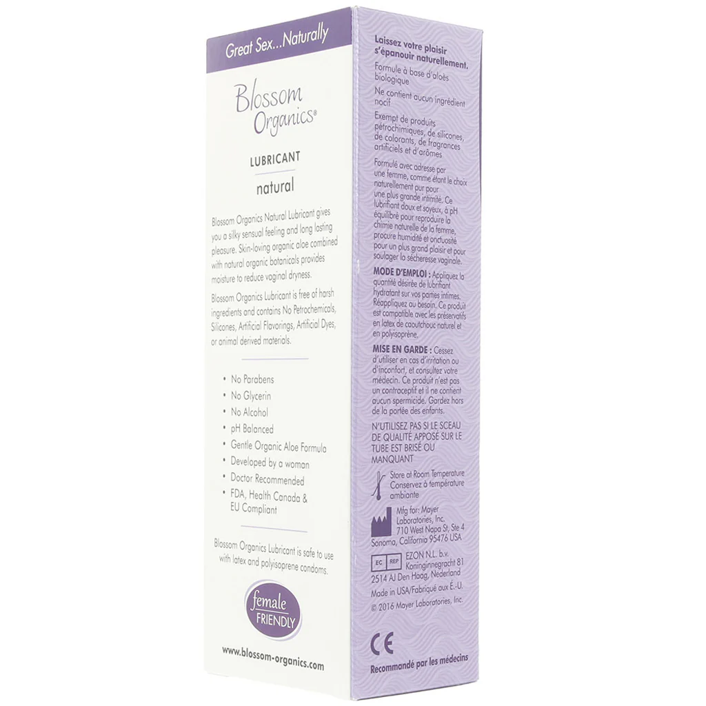 Blossom Organic Natural Lube in 2.5oz/75ml - Image 5