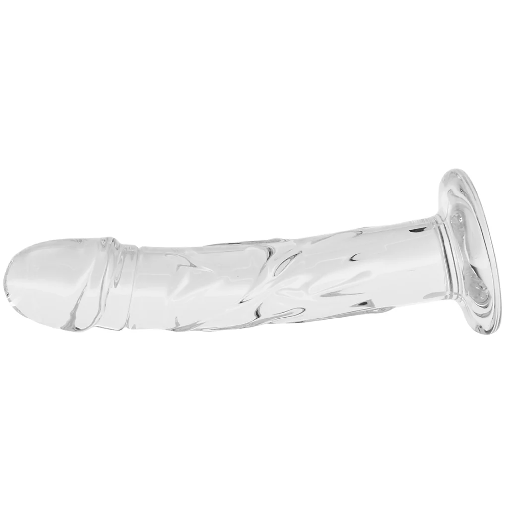 Blown Medium 7 Inch Realistic Glass Dildo - Image 3