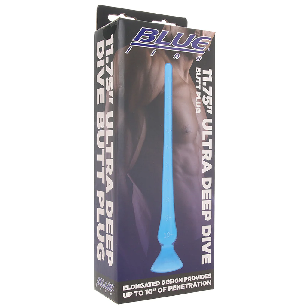Blue Line 11.75 Inch Ultra Deep Dive Butt Plug - Image 6