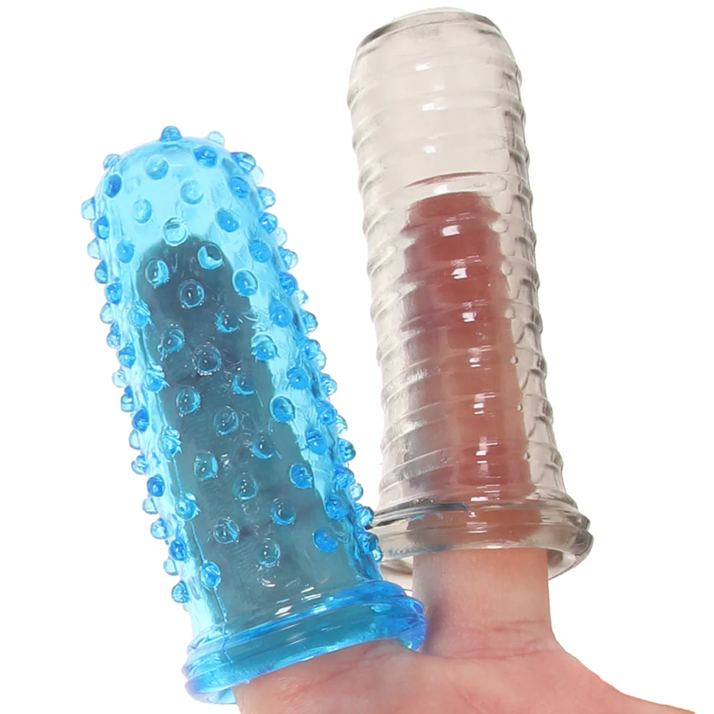 Blue Line 2-Pack Anal Finger Sleeves - Image 2