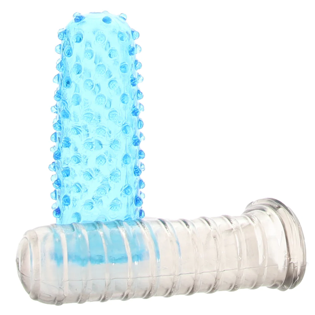 Blue Line 2-Pack Anal Finger Sleeves - Image 3