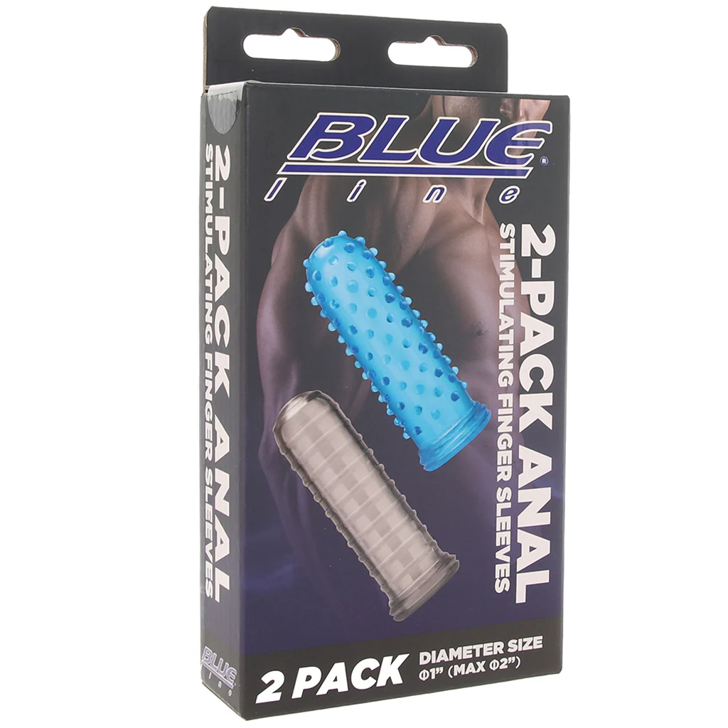 Blue Line 2-Pack Anal Finger Sleeves - Image 6