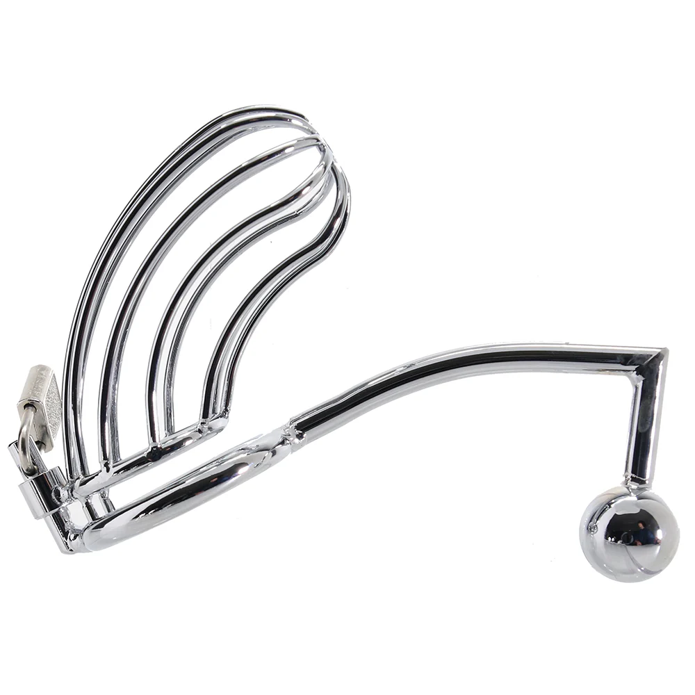 Blue Line Cock Cage with Anal Stimulator - Image 5