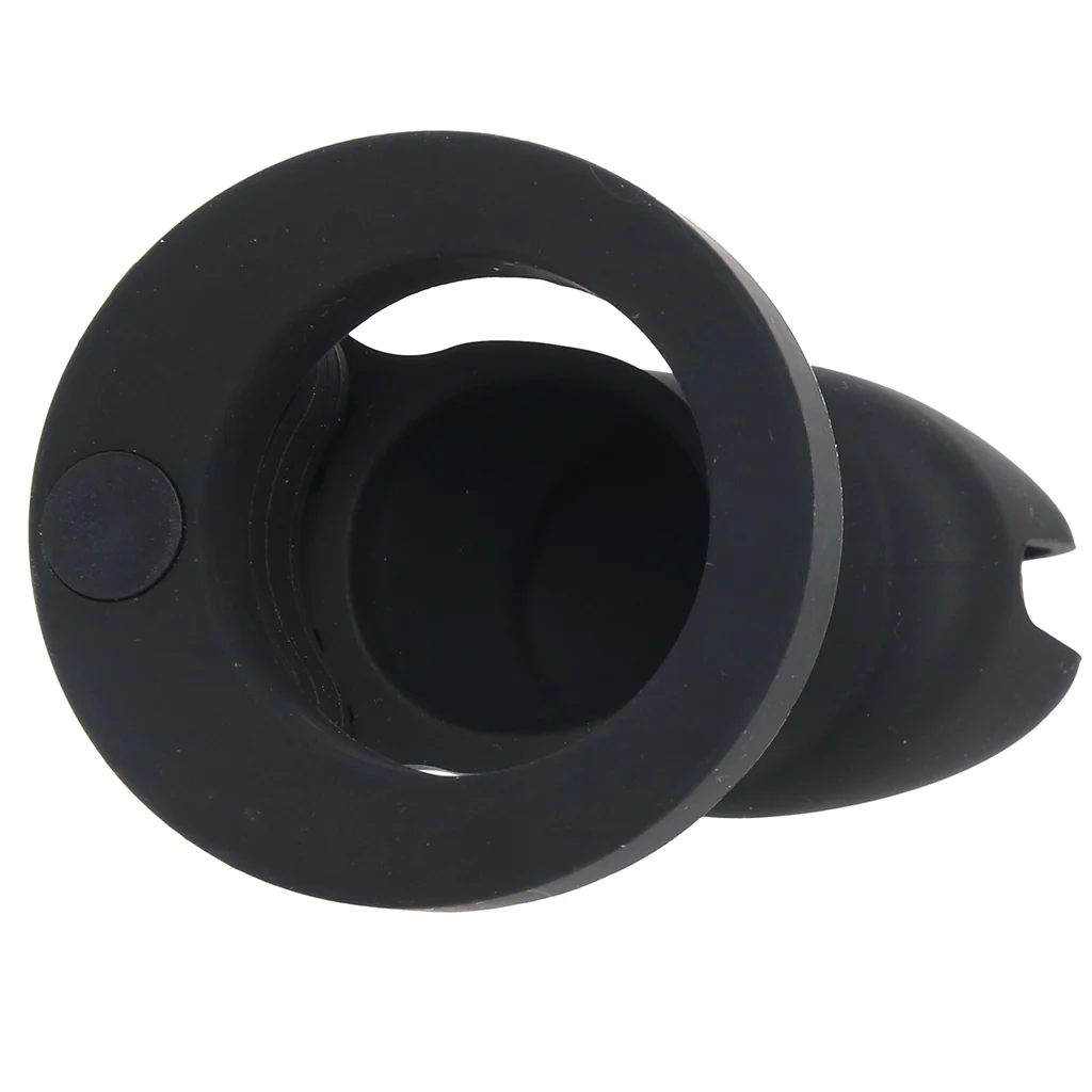 Blue Line Silicone Chastity Cage in Black - Image 6