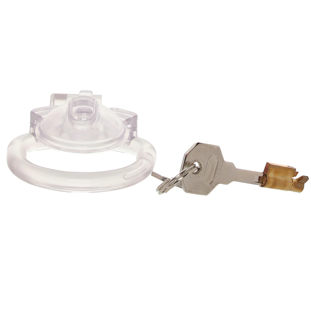 Blueline Acrylic See Thru Mini Cock Micro Chastity Cage - Image 5