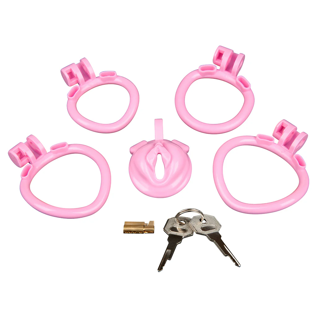 Blueline Bitchboy Degrading Mini Chastity Cage - Image 8