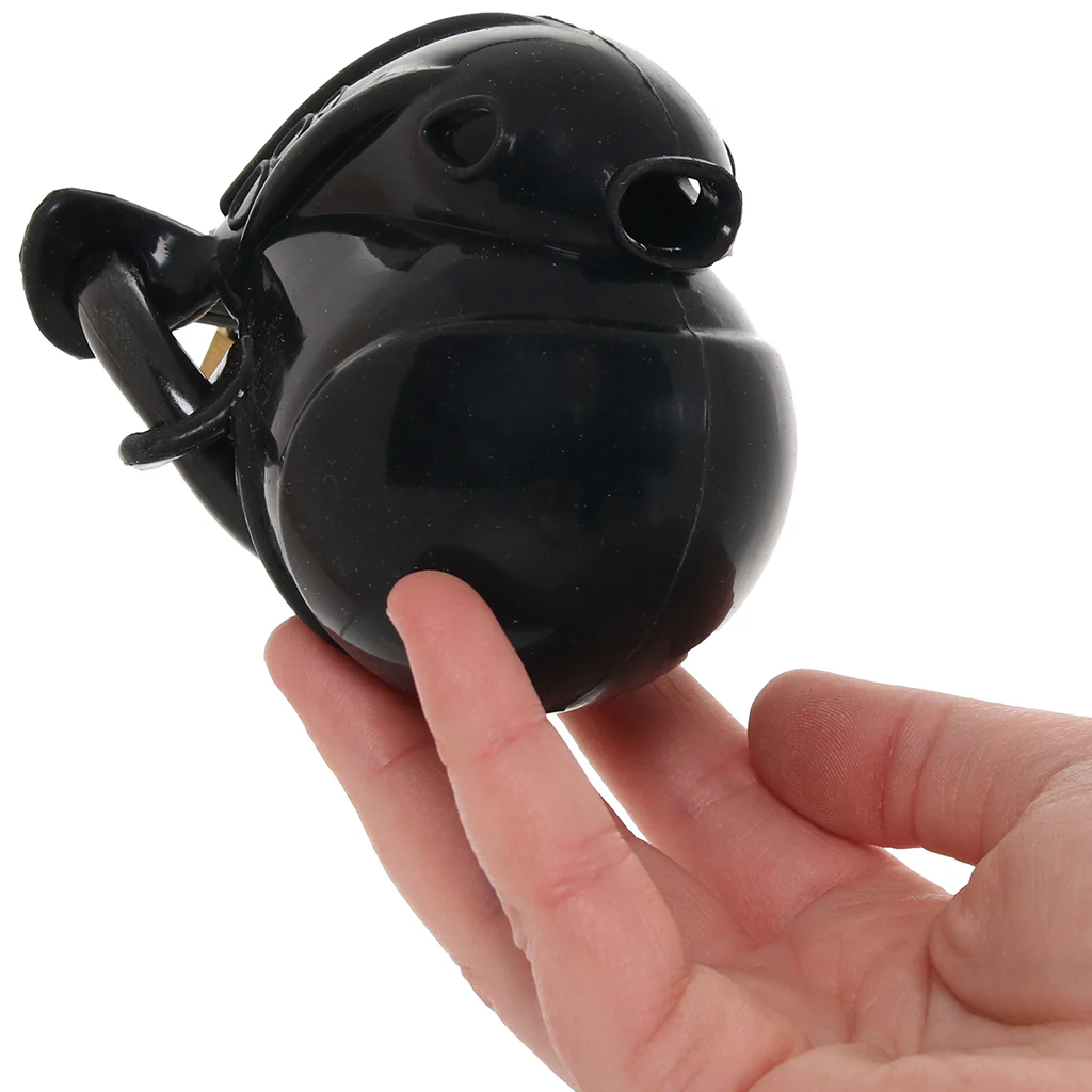 Blueline Full Restraint Silicone Chastity Device in Black - Image 4