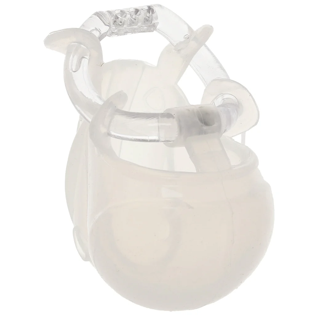 Blueline Full Restraint Silicone Chastity Device in Frosted - Image 5