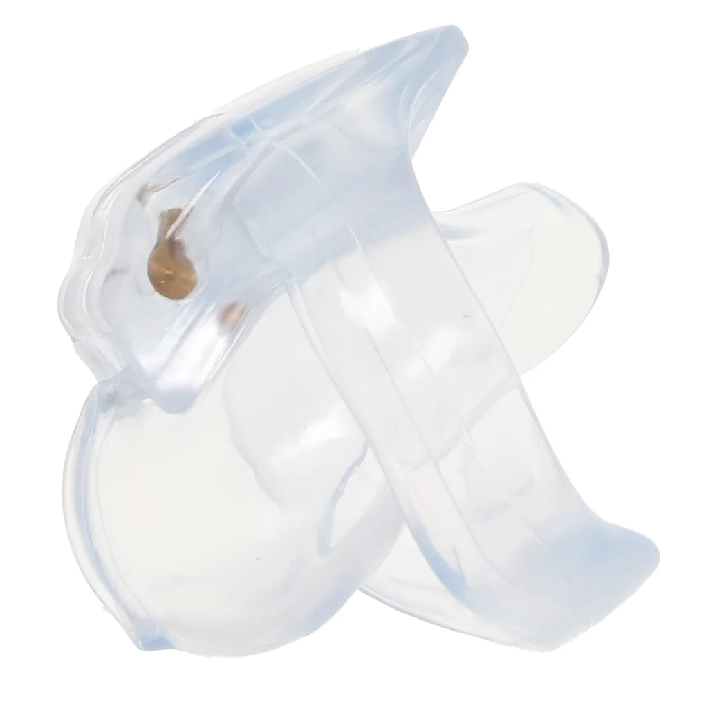 Blueline Small Dick Acrylic Mini Chastity Cage - Image 3