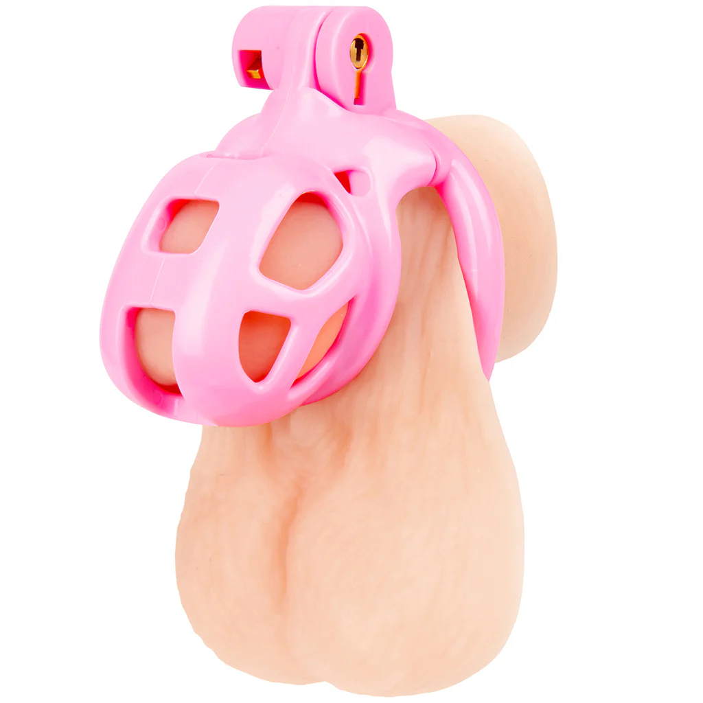Blueline Small Pink Humiliation Prisoner Cock Cage - Image 2