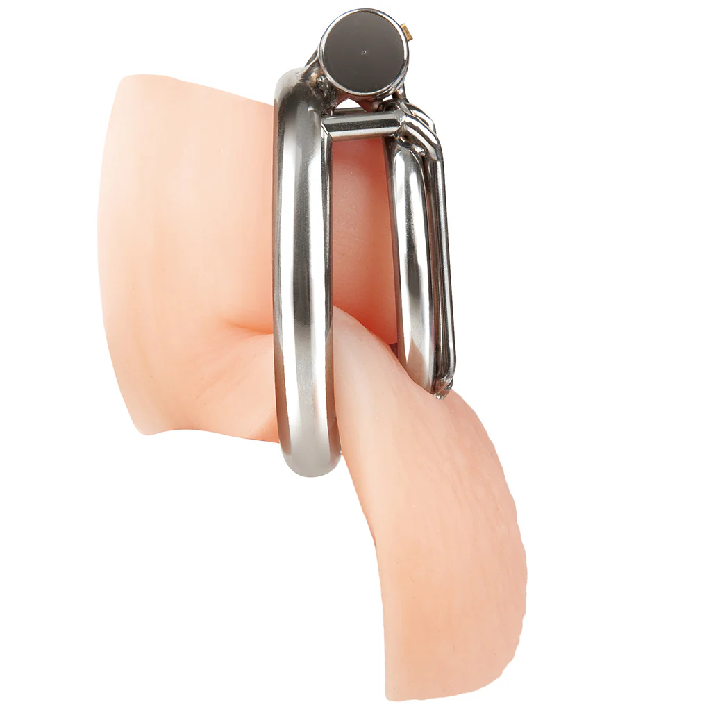 Blueline Stainless Steel Inverted Micro Jail Time Cock Cage - Image 3