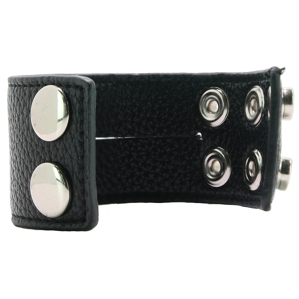 Blue Line 1.5 Inch Cock Ring with Ball Strap - Image 2