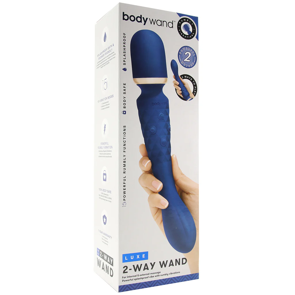 BodyWand Luxe 2-Way Wand in Blue - Image 6