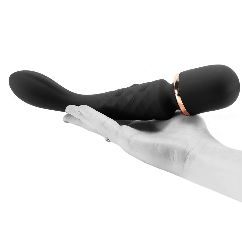 BodyWand Luxe 2-Way Wand in Black - Image 4