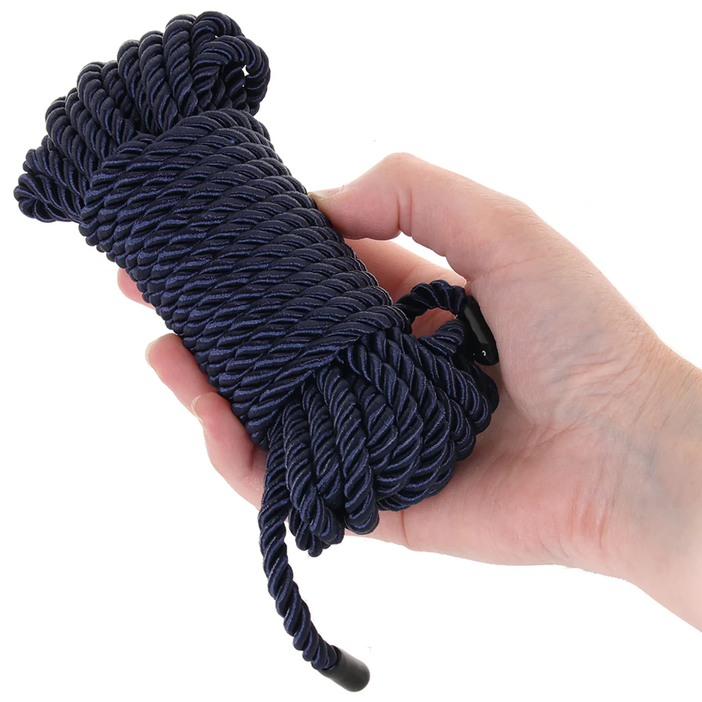 Bondage Couture Satin Rope in Blue - Image 3
