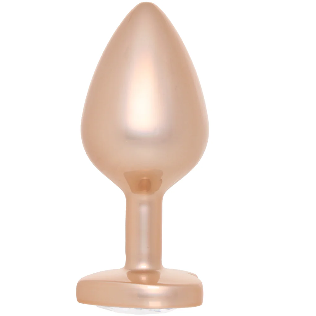 Booty Bling Gold Metal Jewelled Butt Plug in Medium - Image 3