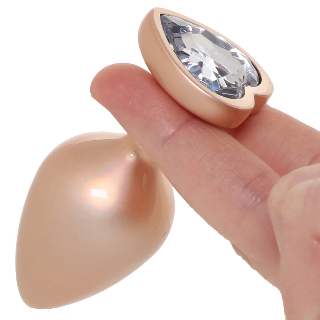 Booty Bling Gold Metal Jewelled Butt Plug in Medium - Image 6