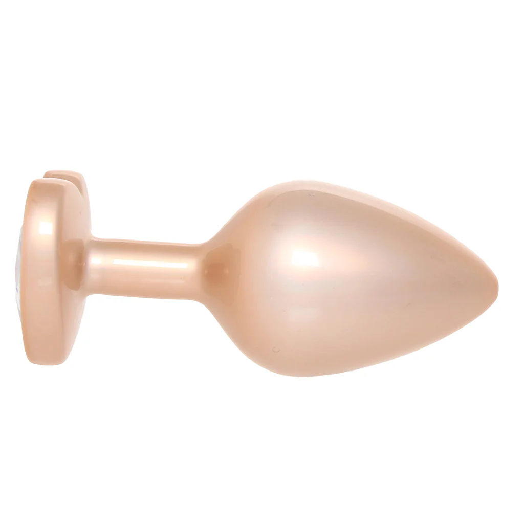 Booty Bling Gold Metal Jewelled Butt Plug in Medium - Image 8