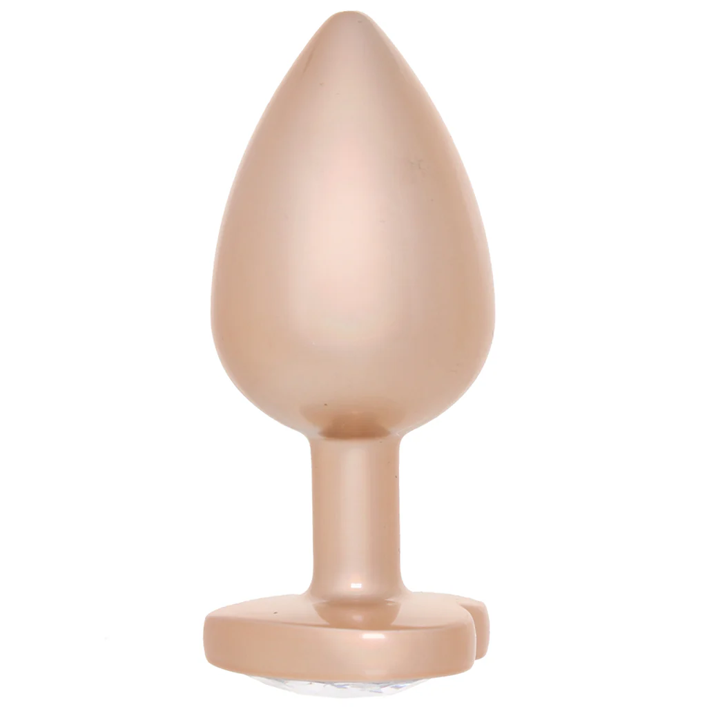 Booty Bling Gold Metal Jewelled Butt Plug in Large - Image 3