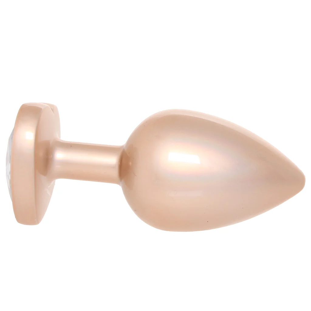 Booty Bling Gold Metal Jewelled Butt Plug in Large - Image 8